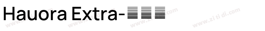 Hauora Extra字体转换